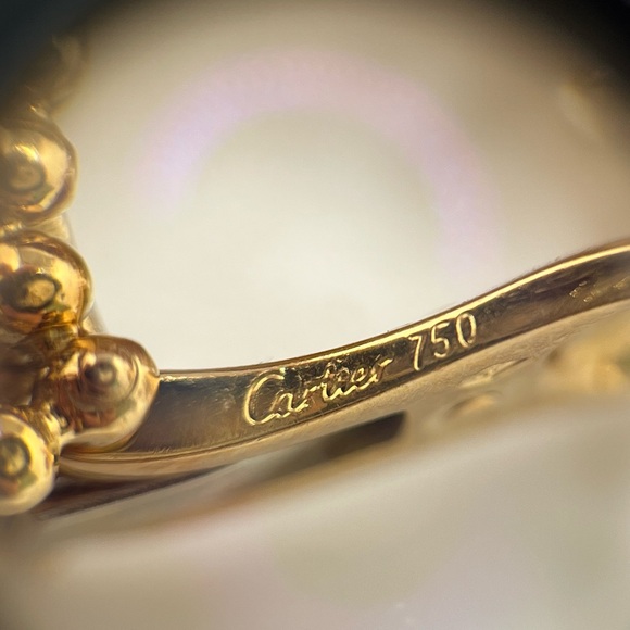 Cartier Draperie 18K Yellow Gold Drop Earrings - Picture 2 of 10